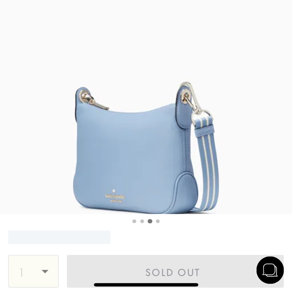 NWT Katie Spade Rosie small crossbody in blue